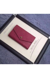Imitation Louis Vuitton Monogram Empreinte Compact Curieuse Wallet Burgundy M60568 VS07919
