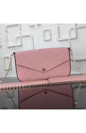 Imitation Louis Vuitton Monogram Empreinte Pochette Felicie Pink M64065 VS02310