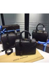 Imitation Louis Vuitton Monogram Empreinte Speedy Bandouliere Noir M42406 VS08299