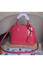 Imitation Louis Vuitton Monogram Vernis Alma BB Hot Pink M50415 VS04376
