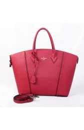 Imitation Louis Vuitton Veau Cachemire LOCKIT MM M94595 Rose VS05912