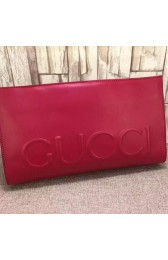 Imitation Luxury Gucci XL Leather Clutch 409382 Red VS08169