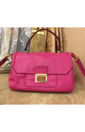 Imitation miu miu Soft Nappa-effect Calf Leather Bag RN1079 Rose VS00006