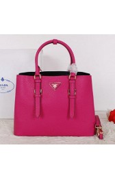 Imitation Prada Grainy Cuir Leather Tote Bag BN2821 Rose VS07679