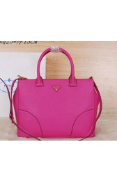 Imitation Prada Grainy Leather Tote Bags BN2830 Rose VS07308