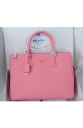 Imitation Prada Saffiano Calfskin Leather Tote Bag PBN1786 Pink VS09667