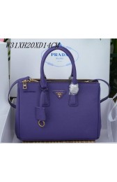 Imitation Prada Saffiano Leather Tote Bag PBN1801 Violet VS05641