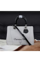 Imitation Quality Dior Cruise 2015 Show Original Canvas Tote Bag CD9902 White VS03888