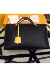 Imitation Top Fendi BY THE WAY Bag Calfskin Leather F55208 Black&Pink&Yellow VS04240