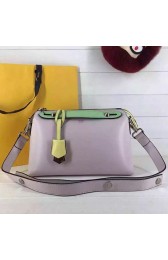 Knockoff AAA Fendi By The Way Small Boston Bag Original Leather Grey&Green FD0805 VS07640