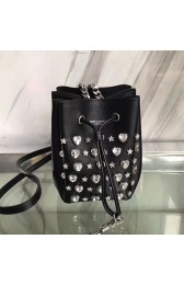 Knockoff AAA Saint Laurent Embellished Mini Bourse Bucket Bag Black Y220370 VS01803