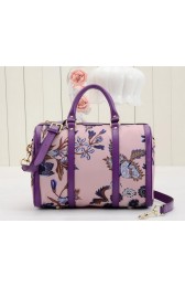 Knockoff Best Gucci Vintage Camouflage Leather Boston Bag 247205 Purple VS02144