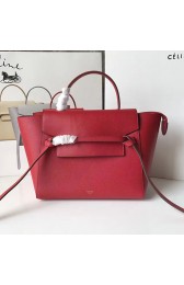 Knockoff Celine Grained Calfskin Belt Bag Red C010704 VS03059