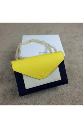 Knockoff Celine Pocket Handbag Seashell Smooth Calfskin 175383 Royal&White&Yellow VS02298