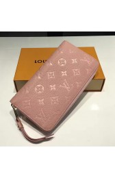 Knockoff Cheap Louis Vuitton Monogram Empreinte Zippy Long Wallet Pink M60571 VS01064