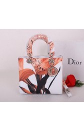 Knockoff Christian Dior Alstroemeria Flower Lady Dior Bag CD6087 Red VS04280