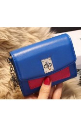 Knockoff Dior Twist Rendez-Vous Wallet Smooth Calfskin M3160 Blue VS09001