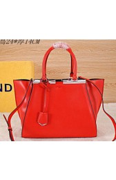 Knockoff Fendi 3Jours Tote Bag Calfskin Leather F2358 Red VS02082