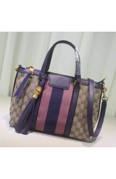 Knockoff Gucci Rania Original GG Canvas Top Handle Bag 353114 Purple VS00624