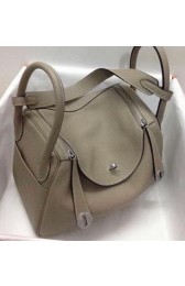 Knockoff Hermes Lindy 30CM Original Leather Shoulder Bag HLD30 Khaki VS03918