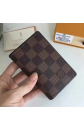 Knockoff Louis Vuitton Damier Ebene Canvas Pocket Organiser N63166 VS07915