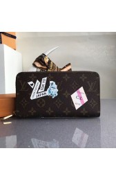 Knockoff Louis Vuitton Monogram Canvas Zippy Wallet with Print M60017 VS09567