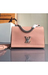Knockoff Louis Vuitton Soft Calf Leather Lockme II BB Nude M51200 VS07499