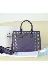 Knockoff Prada BN2274 Original Calfskin Leather with Diamond Handbag in Purple VS03537