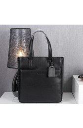 Knockoff PRADA Calfskin Leather Business Tote Bag 80633 Black VS07027