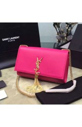 Knockoff Saint Laurent Medium Monogram Shoulder Bag In Rose Original Smooth Calfskin 354119 VS08026
