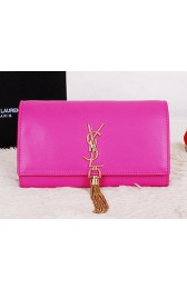Knockoff Yves Saint Laurent Classic Monogramme Tassel Clutch Bag Y7138 Rose VS04958