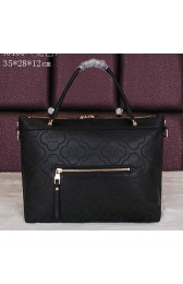 Louis Vuitton Calfskin Leather Bastille MM Tote Bags M40100 Black VS04468
