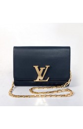 Louis Vuitton Chain Louise Shoulder Bag M92465 Black VS09902
