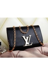 Louis Vuitton Chain Louise Shoulder Bag M94335 Black VS06675