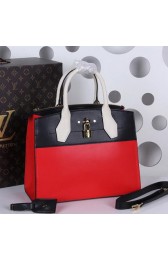 Louis Vuitton City Steamer MM Bag M51026 Black&Red VS04773