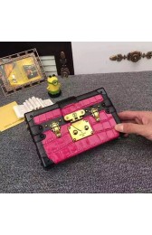 Louis Vuitton Crocodile Brillant Petite Malle N91994 Rose VS05061