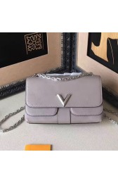 Louis Vuitton Cuir Plume and Cuir Ecume Very Chain Bag Grey M42899 VS02062