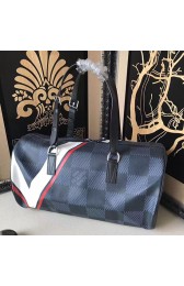 Louis Vuitton Damier Cobalt Canvas SAC Polochon Red N44013 VS05796