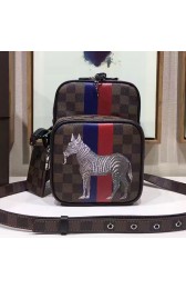 Louis Vuitton Damier Ebene Canvas Amazone 22 N42703 with Zebra Print VS07462