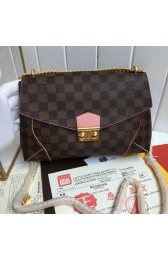 Louis Vuitton Damier Ebene Canvas Caissa Clutch Rose Ballerine N41597 VS05811