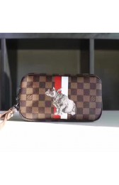 Louis Vuitton Damier Ebene Canvas Pochette Volga N63350 VS08531