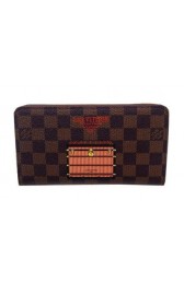 Louis Vuitton Damier Ebene Canvas Zippy Wallet N60017 VS05340