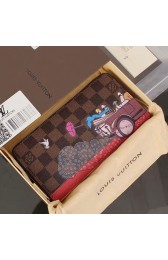 Louis Vuitton Damier Ebene Canvas Zippy Wallet N61360 VS03831