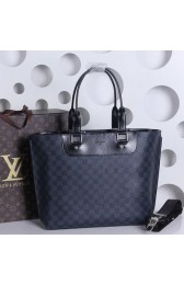 Louis Vuitton Damier Graphite Canvas Pallas Shopper M41397 Blue VS03275