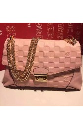 Louis Vuitton Damier Leather Caissa Clutch Bag Pink N41597 VS06567