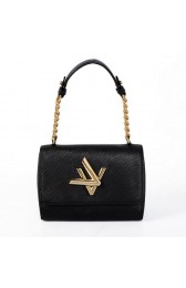 Louis Vuitton EPI Leather Chain Louise Shoulder Bag M48618 Black VS07460