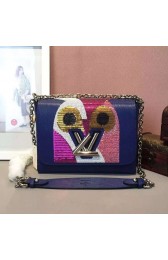 Louis Vuitton Epi Leather Night Bird Twist MM M41867 Blue VS04048