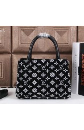 Louis Vuitton Flannelette Leather Tote Bag M03639 White VS04872