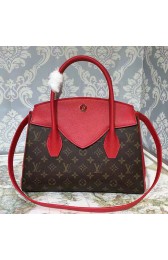 Louis Vuitton Florine Bag M42269 in Monogram Canvas & Red Calfskin VS01594