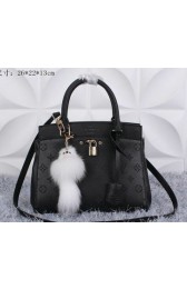 Louis Vuitton Grainy Leather Rivoli BB M41152 Black VS07761